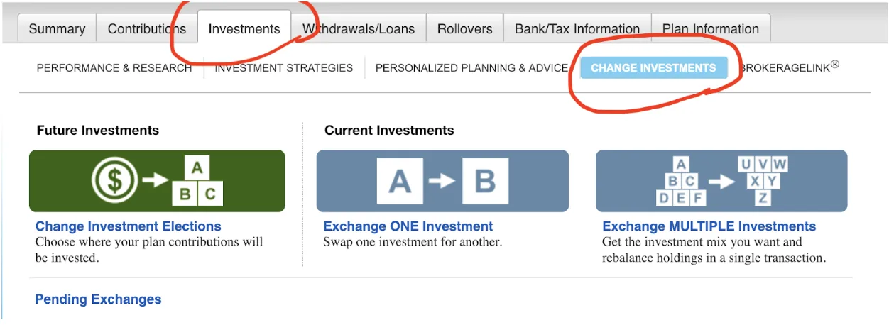 image of computer application dashboard showing how to invest in index funds for nurse retirement