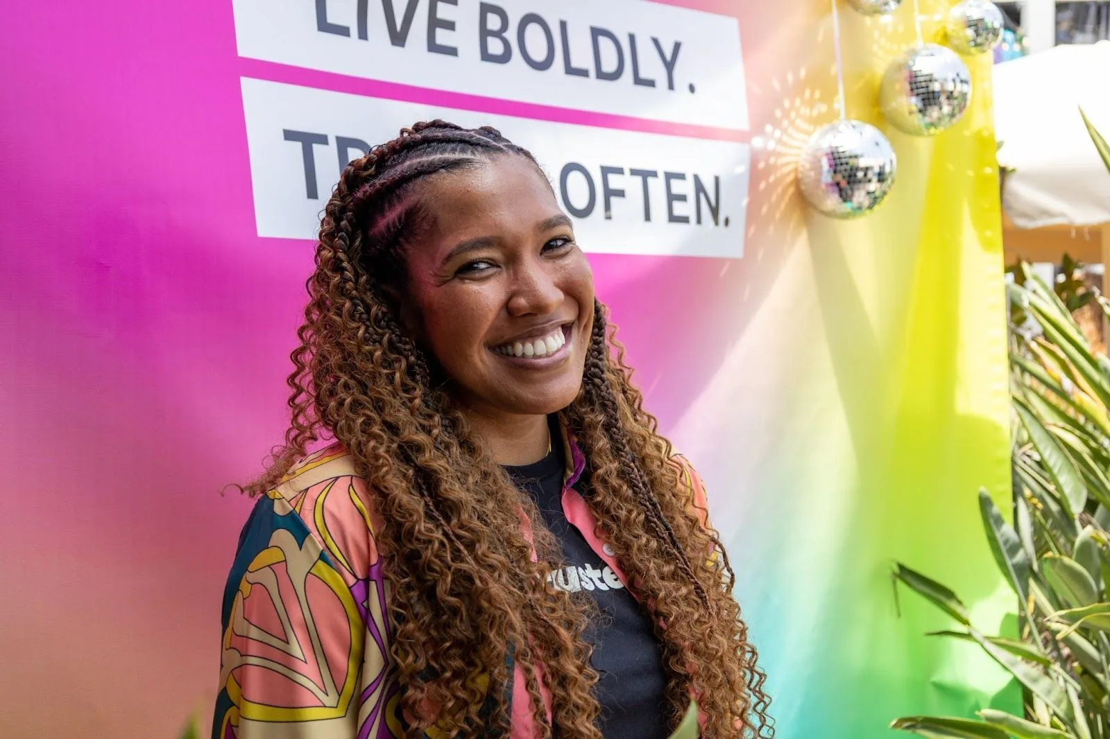 A glowing photo of Britt, our Trusted Community leader and experienced nurse, with a welcoming smile, symbolizing the caring and supportive spirit of the Trusted Circle.